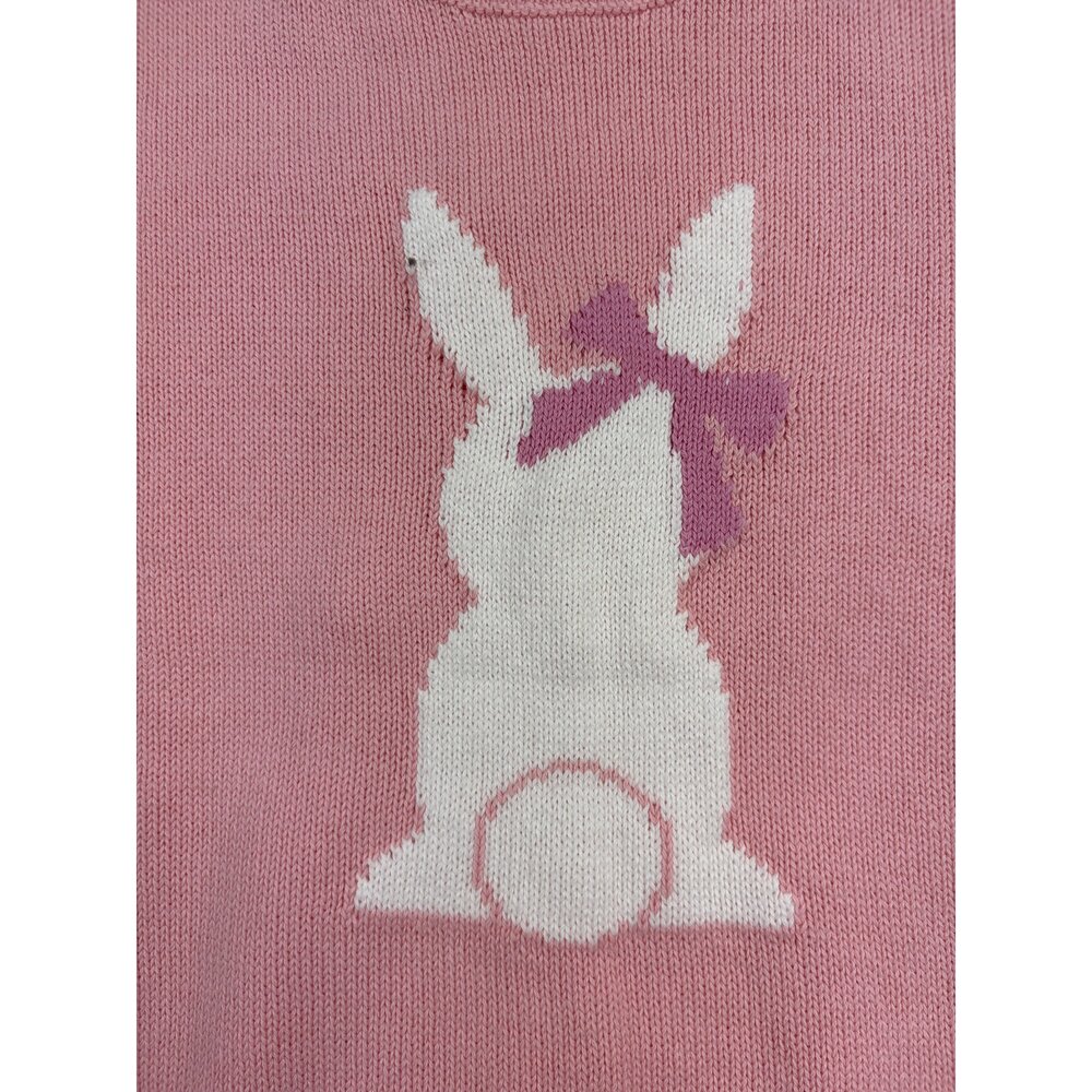 Vince Camuto Pink Bunny Crewneck Sweater Size M - Picture 8 of 11